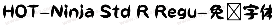 HOT-Ninja Std R Regu字体转换